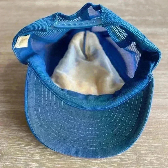 Vintage 80s Proud To Be An American Snapback Hat Cap Embroidered Blue USA - Picture 9 of 9